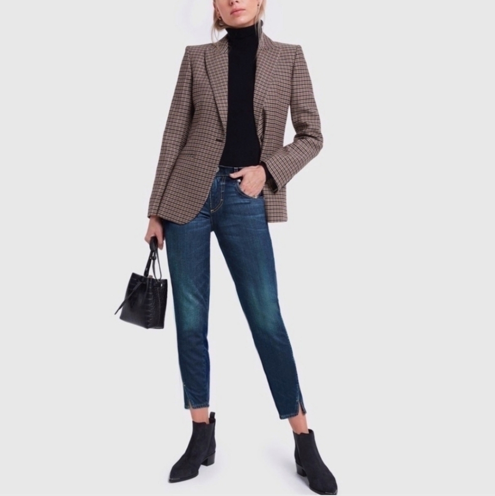 AMO Size Twist True Blue Denim Slim Skinny Jeans Size 28